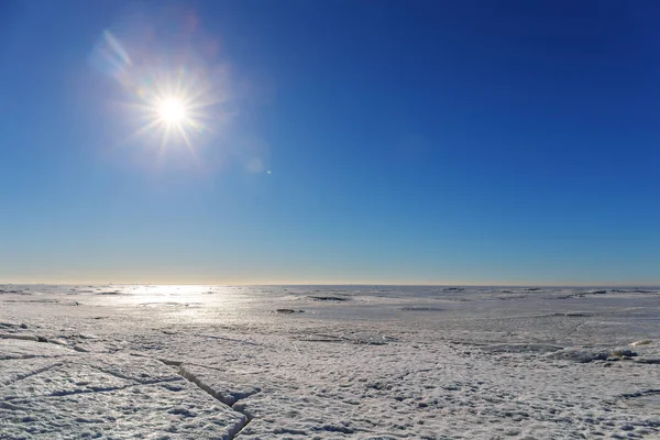 Soleil de printemps sur la baie — Photo