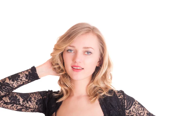 Portret van een sensuele blonde — Stockfoto