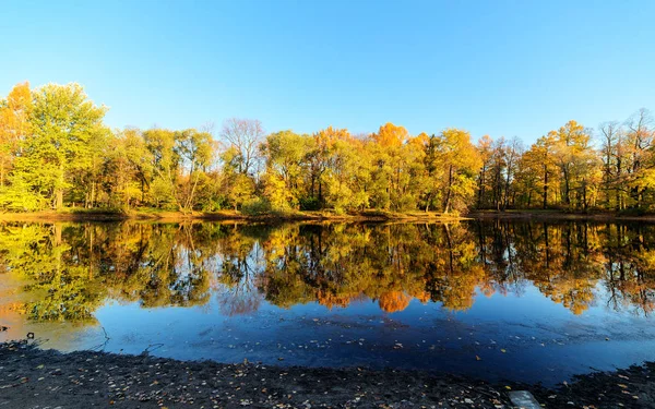 Paysage d'automne avec reflets — Photo