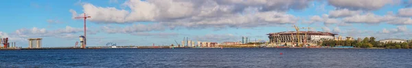 Vista do estaleiro de construção — Fotografia de Stock