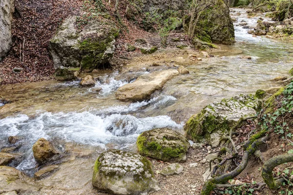 Fast mountain river — Stock Photo, Image