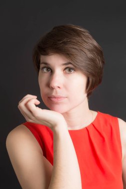 Bir kızın portresi.