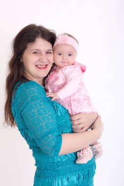 Anne bebek kızı ile