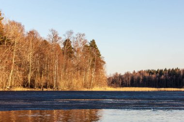 Buz erime ile manzara