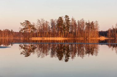 yansımaları ile peyzaj