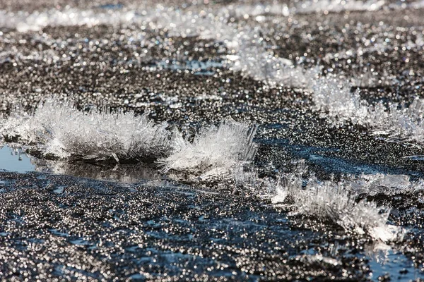 Ghiaccio astratto sciogliente — Foto Stock