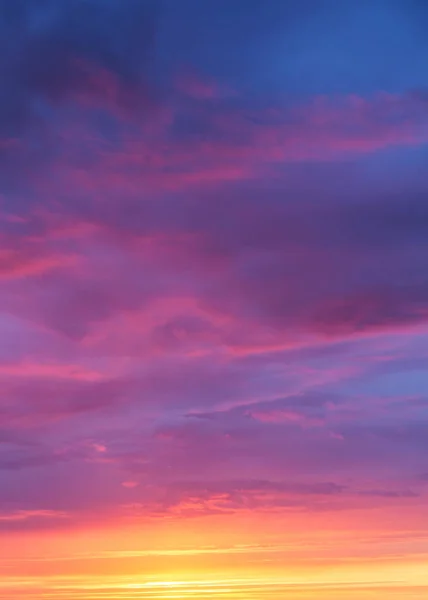 雲と夕日の空 — ストック写真