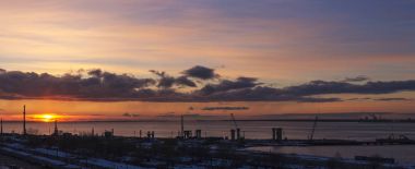 İnşaat alanında Panoraması