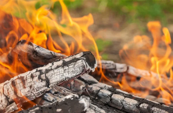 Legna da ardere e fuoco astratti — Foto Stock