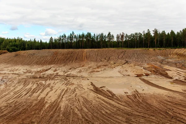 Poço de areia em uma floresta de pinheiro Fotografias De Stock Royalty-Free