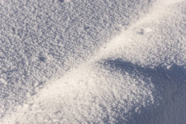 Weißer Schnee im Winter — Stockfoto