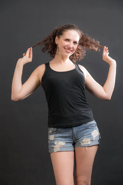 Portrait of a smiling girl — Stock Photo, Image