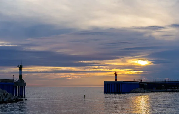 Baía ao pôr do sol — Fotografia de Stock