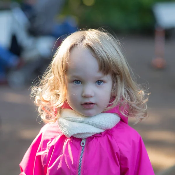 Little girl with blond hair — Stock Photo, Image