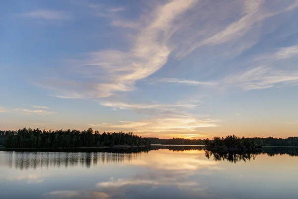 Tramonto con nuvole — Foto Stock