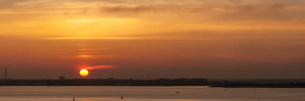 Панорама заходу сонця — стокове фото