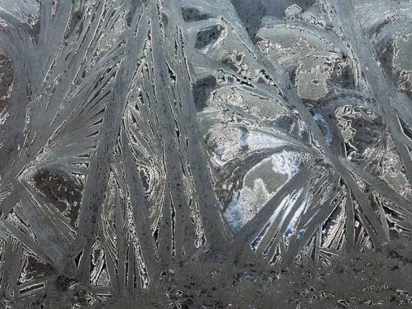 Frost texture primo piano — Foto Stock