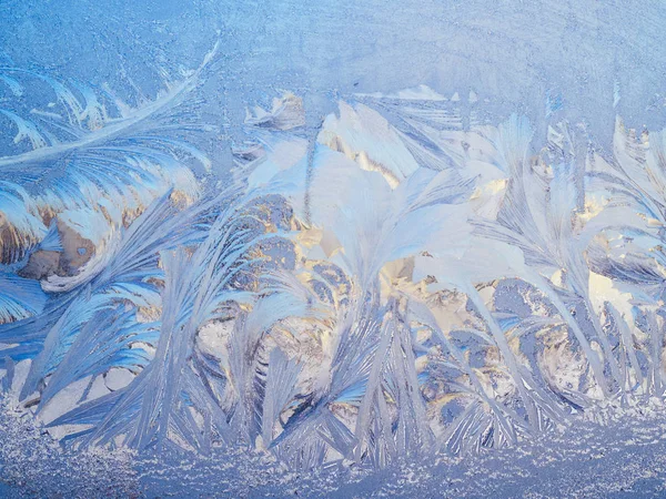 Textura geada abstrata no inverno — Fotografia de Stock