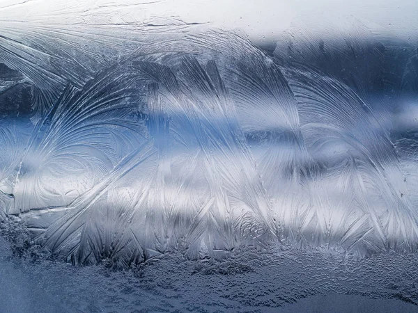 Frostbeschaffenheit auf einem Glas — Stockfoto