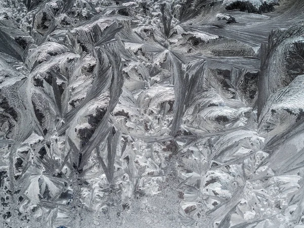 Textuur van de vorst in de winter — Stockfoto