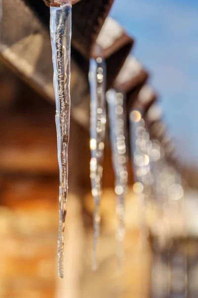 Εσωτερικη icicles — Φωτογραφία Αρχείου