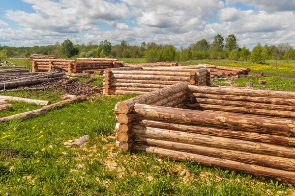 Konstruktion i byn — Stockfoto