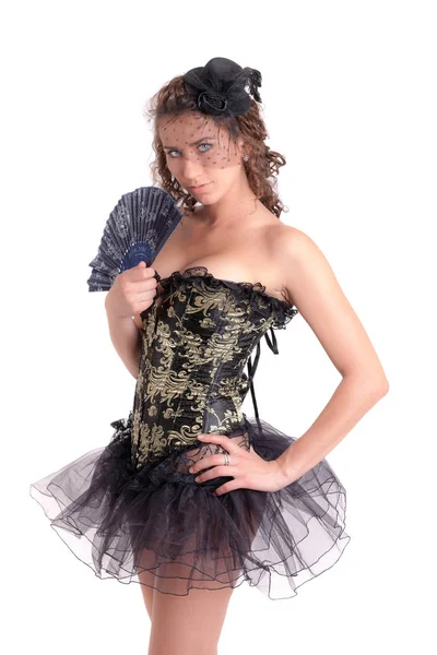 Girl in a corset — Stock Photo, Image