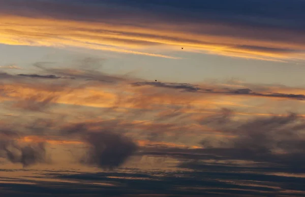 Tramonto con nuvole — Foto Stock