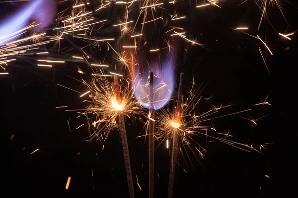 Abstract fireworks lights — Stock Photo, Image