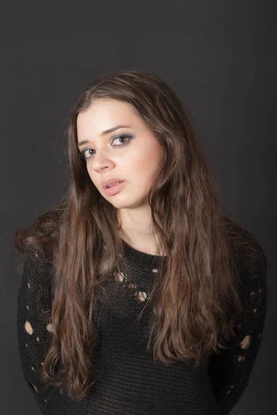 Studio portrait of a girl — Stock Photo, Image