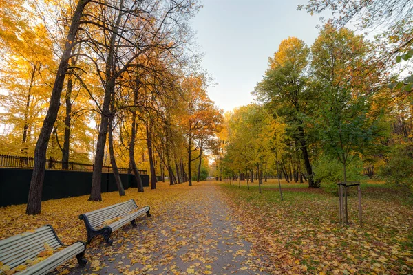 Paysage dans le parc d'automne — Photo