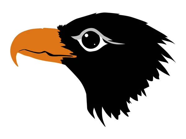 Silhouet van eagle — Stockvector