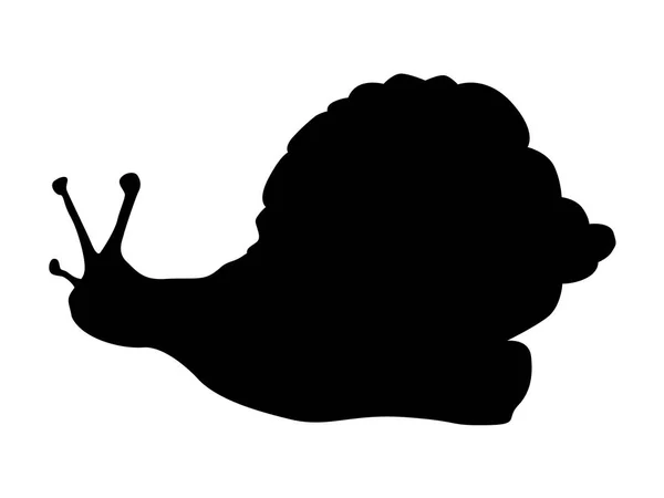 Silhouette d'escargot — Image vectorielle