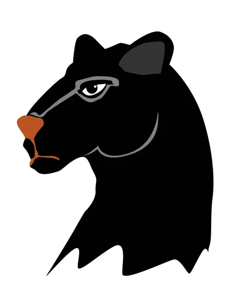 Silhuett av panther — Stock vektor