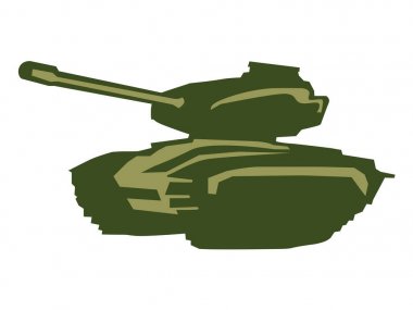 askeri tank vektör çizim