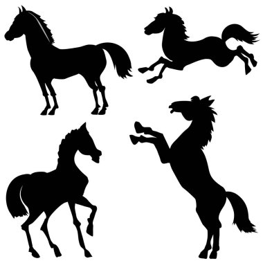 Atların Silhouettes