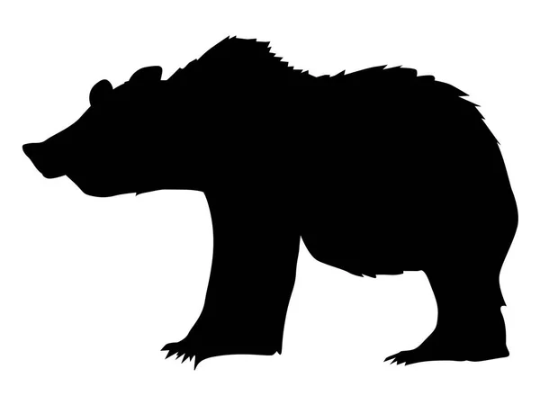 Silhouette di orso — Vettoriale Stock