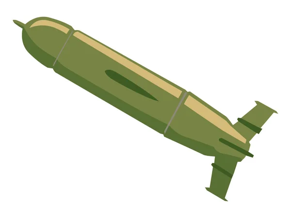 Silueta del misil — Vector de stock