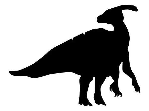 Silhouette de dinosaure — Image vectorielle