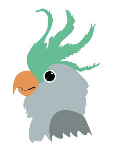 Vector illustration of parrot — Stock Vector