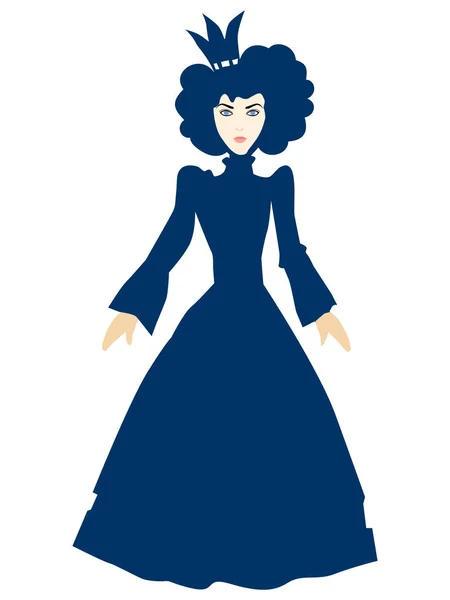 Silhouette de princesse fée — Image vectorielle