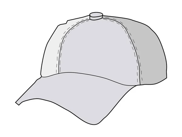 Vector ilustración de sombrero de béisbol — Archivo Imágenes Vectoriales