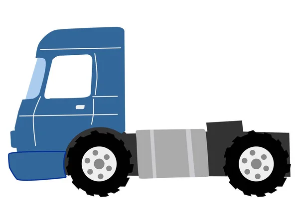 Vetor, ilustração dos desenhos animados do caminhão de estrada — Vetor de Stock