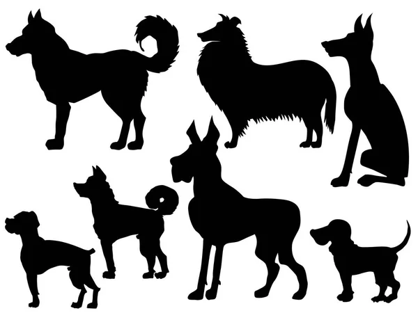 Set of dogs — Stock Vector