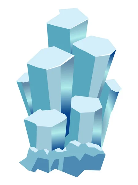 Aquamarine, série minérale — Image vectorielle