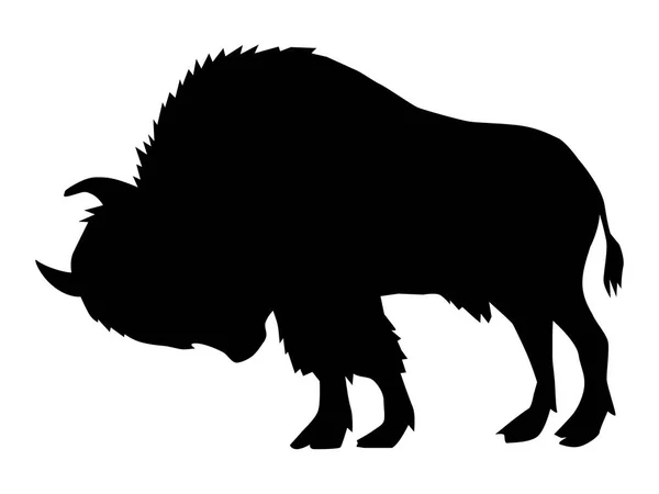 Buffalo, zijaanzicht — Stockvector