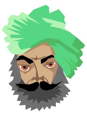 Türban Hint adam