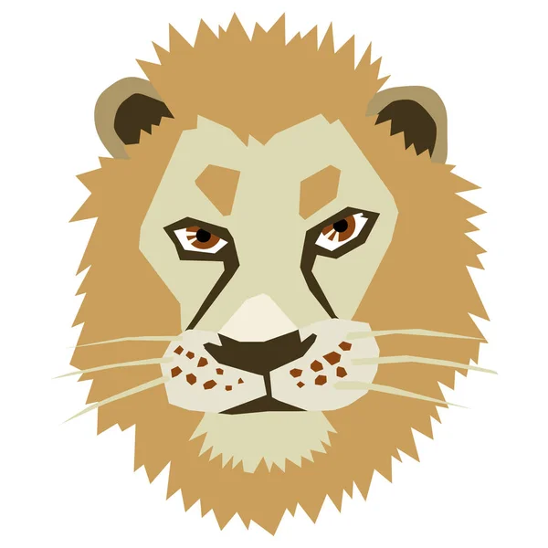 Голова льва — стоковый вектор
