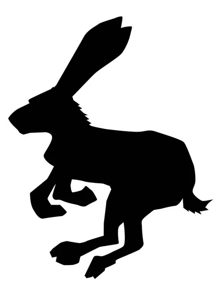 Hare, symbol of cowardice — Stock Vector