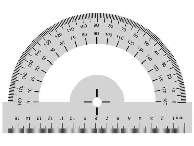 protractor, geometrical instrument clipart